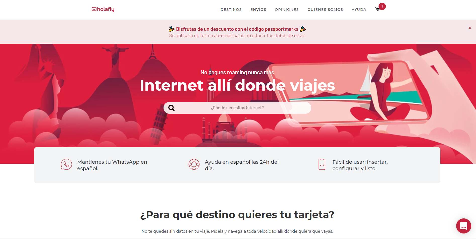 Holafly tarjeta SIM internet sin roaming