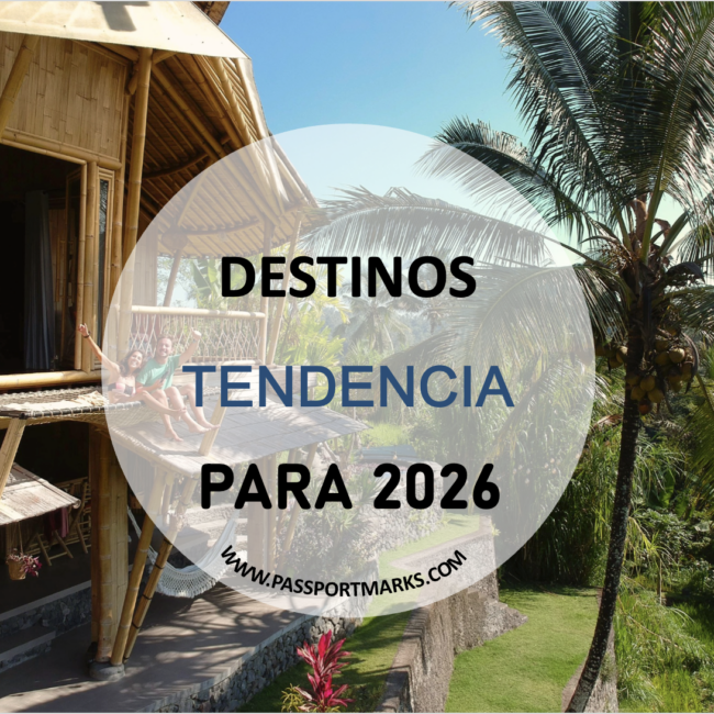 Destinos tendencia para 2026
